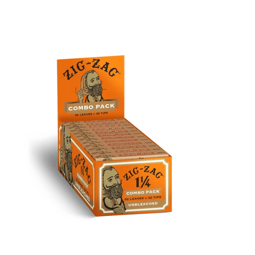 Zig Zag Unbleached Papers 1-1/4 With Tips Box