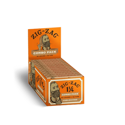 Zig Zag Unbleached Papers 1-1/4 With Tips Box