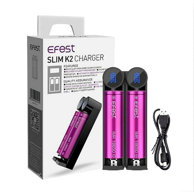 Efest Slim K2 Channel Battery Charger